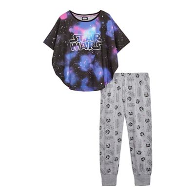 Star Wars Girls' multi-coloured 'Star Wars' print pyjama set